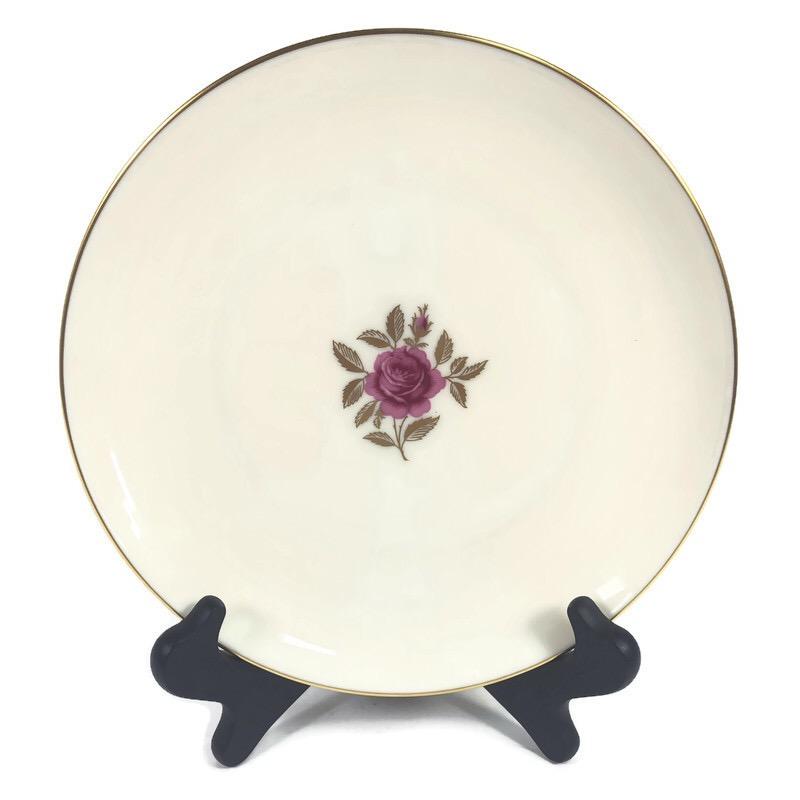 Lenox Roselyn Ivory Rose Gold Trim 6.25" Bread Butter Plate X304