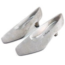 PM Collection By 925 Womens Formal Silver Grey Pump Heels