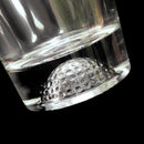 (4) Golf Ball Indented 3D Bottom 6 1/4" Clear Tumbler Glass Set