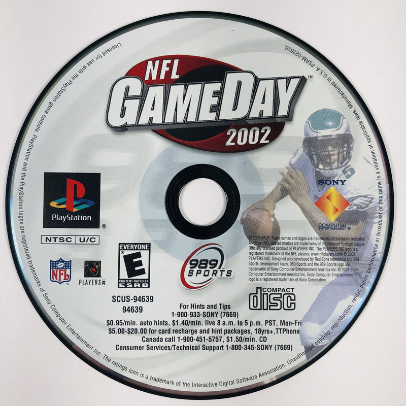 NFL GameDay 2002 Sony Playstation 1 PS1
