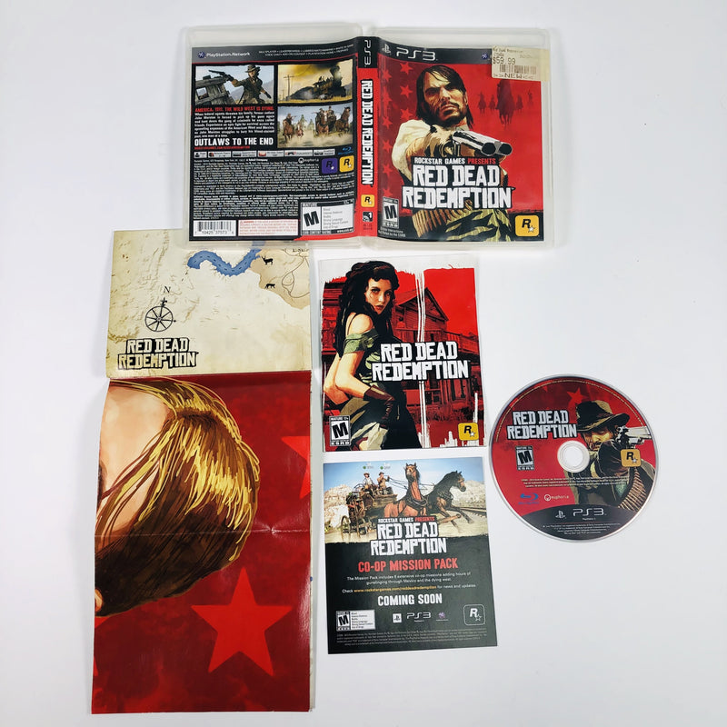Red Dead Redemption Poster and map PS3 PlayStation 3 SONY XBOX [NO GAME]