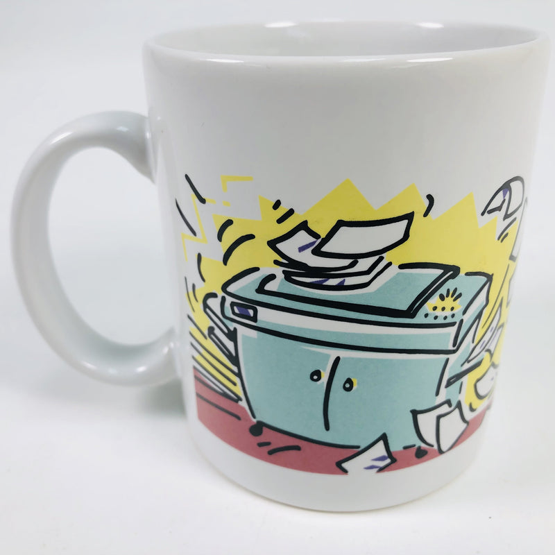 Hallmark Shoebox Greetings Coffee Cup Mug "Be Nice To Me, I Can Get The Copier Working Again."