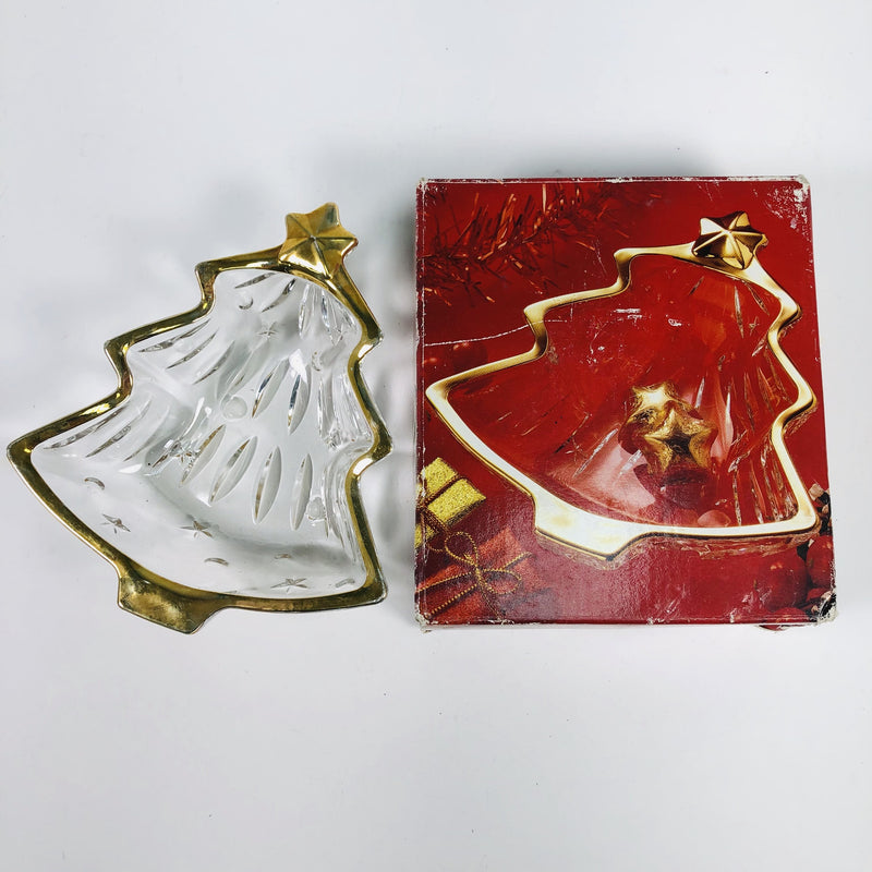 Studio Nova Yuletide Spirit Gold Sweet Dish WX025/503 IOB Christmas Holiday Decoration