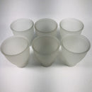 Frosted 5.25" Glass Light Bulb Shades