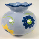 Hallmark Kimberly Hodges Flowers Light Blue Floral Vase