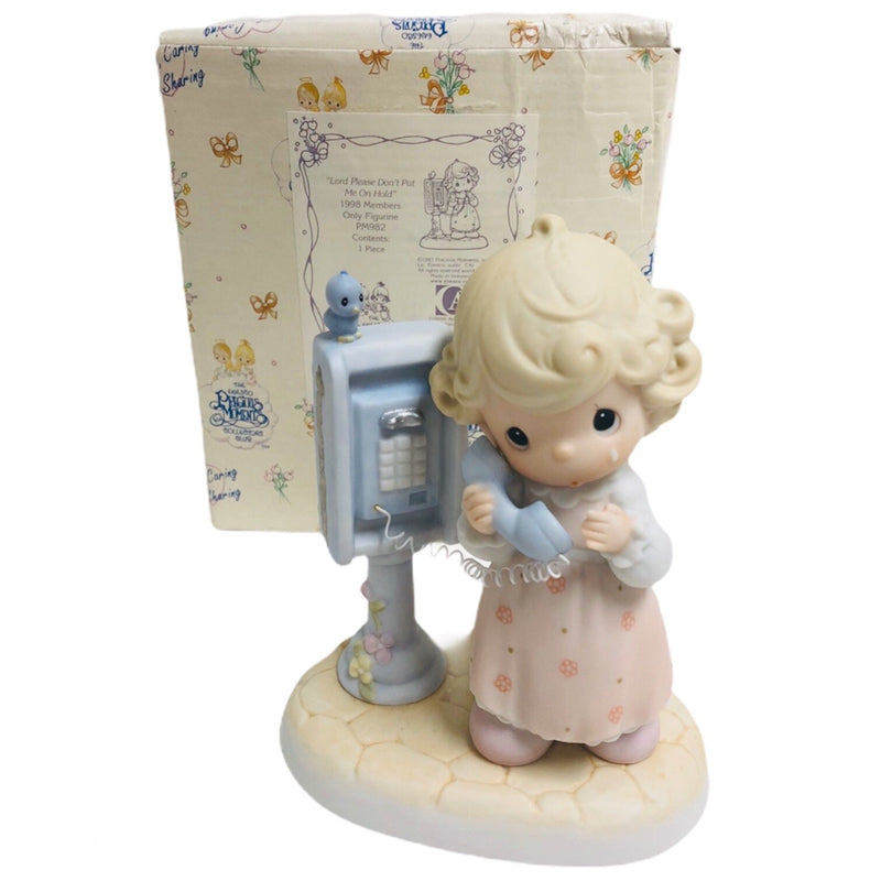 Precious Moments Lord Dont Put Me On Hold 5.5" Figurine PM982