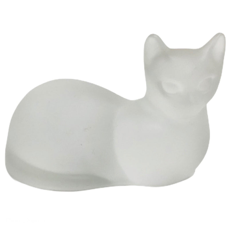 Lenox Fine Crystal Frosted 4" Cat Figurine