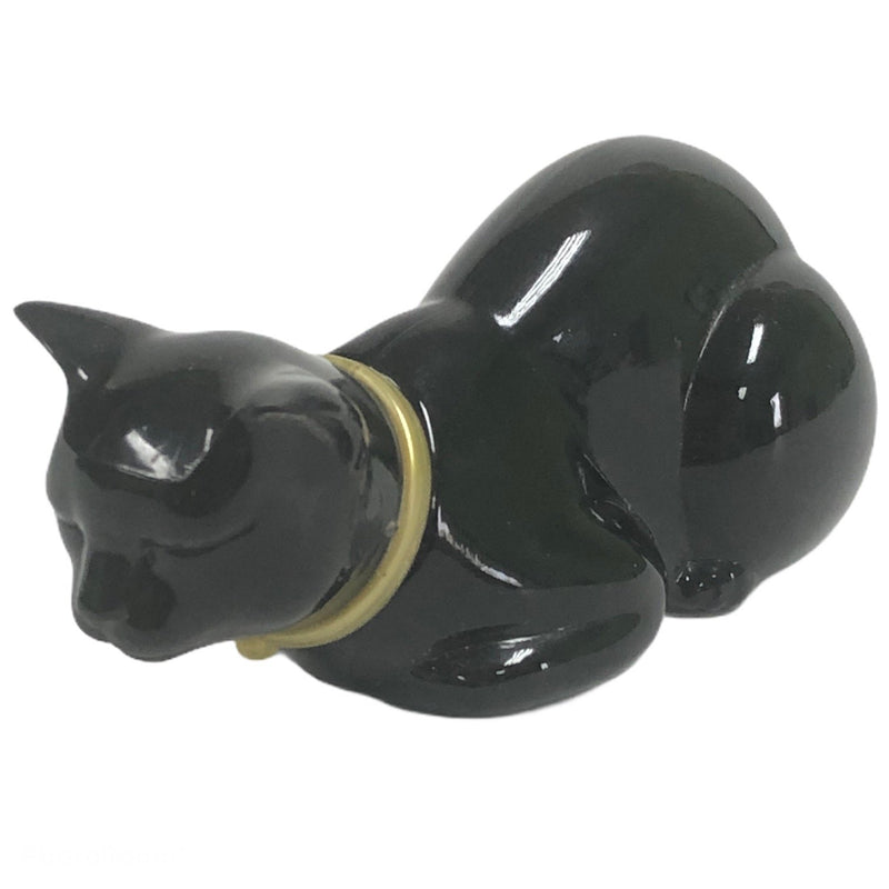 Avon Heres My Heart Cologne 1.5 Oz 95% Full Black 4.5" Cat Figurine Bottle