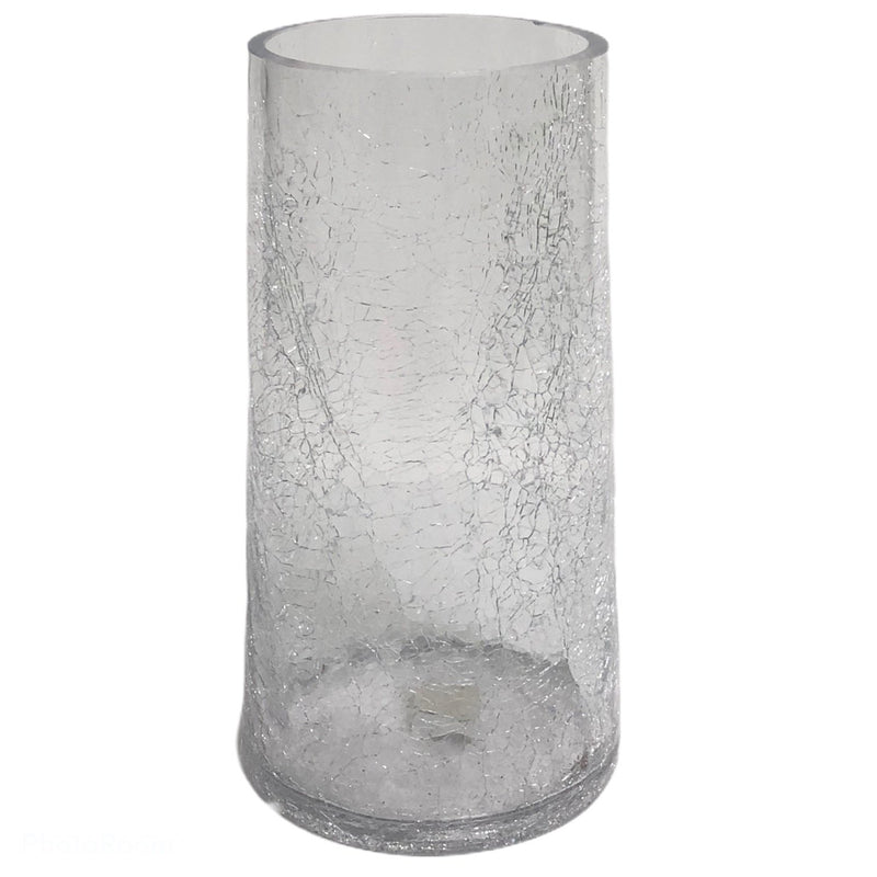 Yankee Candle Tall Glass Large Crackle 12.5" Cylinder Vase 1288515