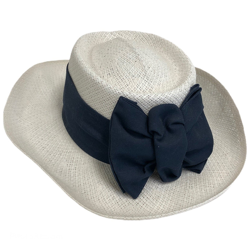 Imperial Dupont Coolmax Band White Golf Sun Blue Ribbon Bow Hat