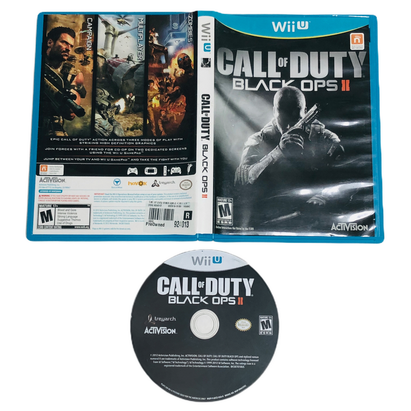 Call Of Duty Black Ops II COD BO 2 Nintendo Wii U