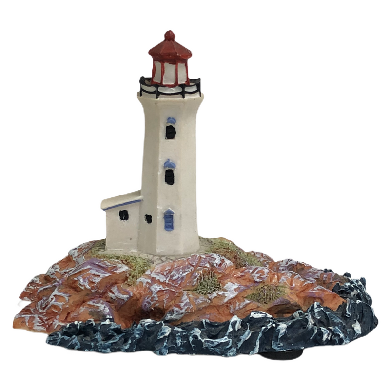 Peggys Cove Lighthouse Of North America Hand Painted 4"x5" Figurine 846578