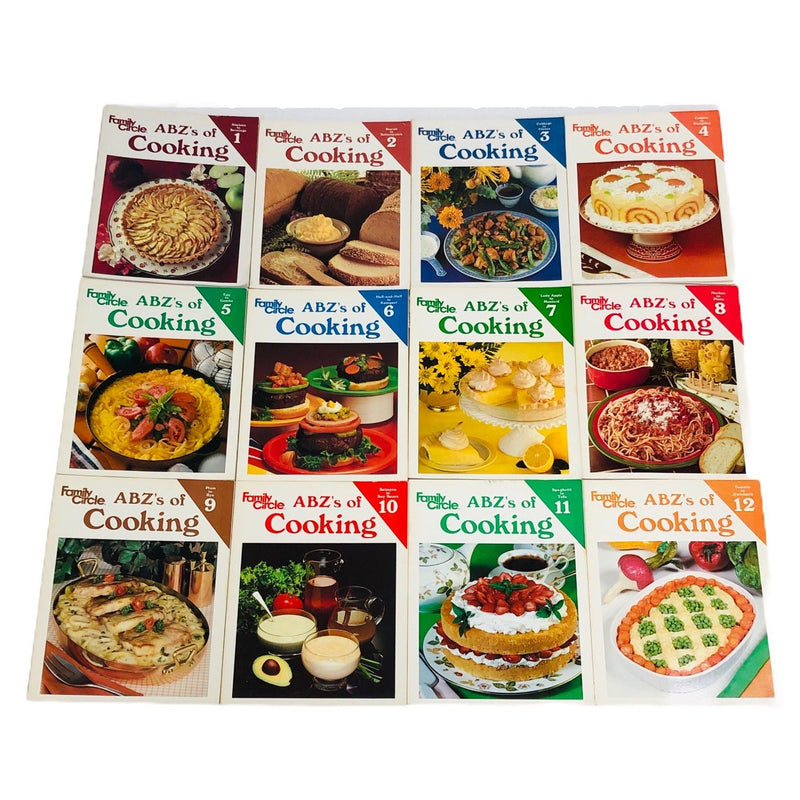 Family Circle ABZ's Of Cooking 1-12 Volumes Cook Book Set