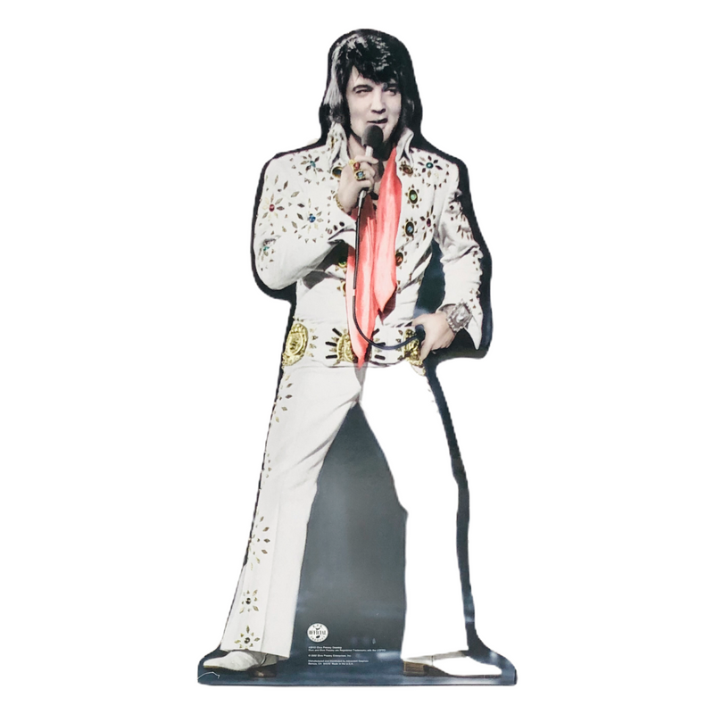 Elvis Presley White Jumpsuit 14" Cardboard Standup Desk Top Cutout