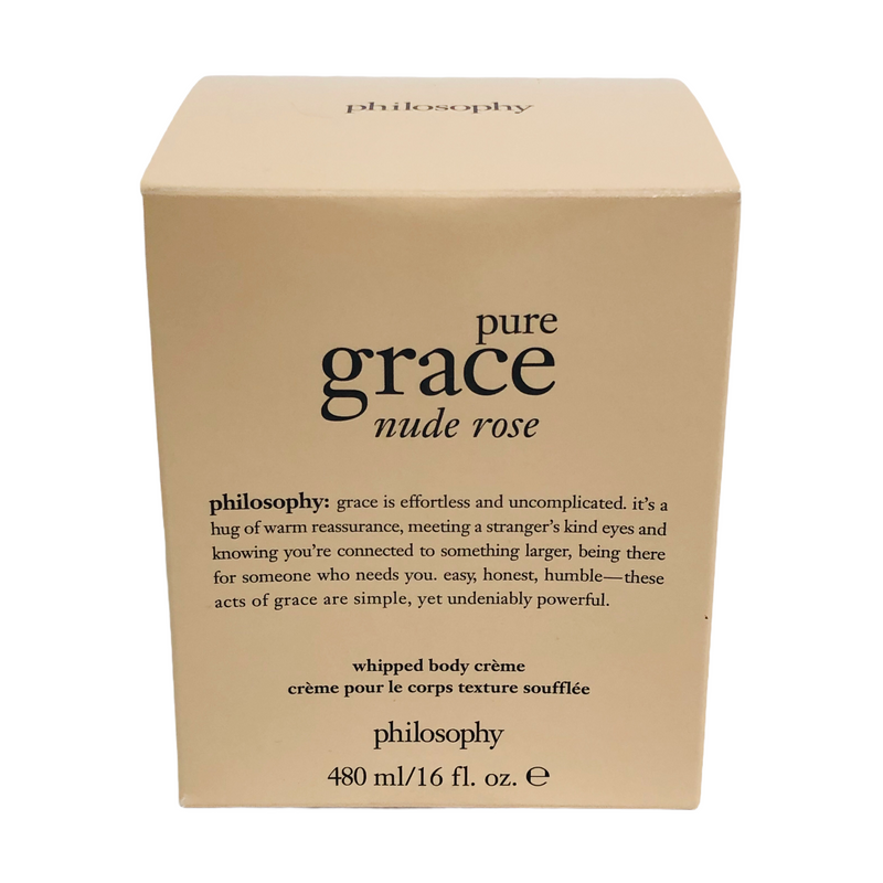 Philosophy Pure Grace Nude Rose 16 Fl. Oz. Whipped Body Creme Jar