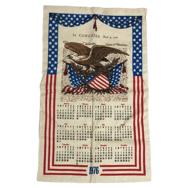 1976 Declaration Of Independence Calendar Linen Towel