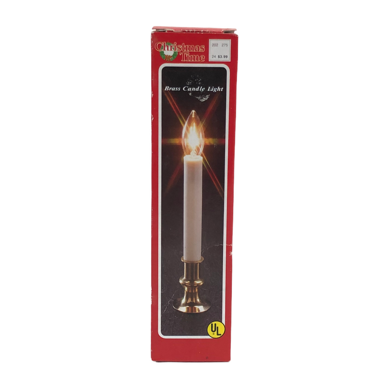 Christmas Time Electric Brass 9" Candle Light FM-96