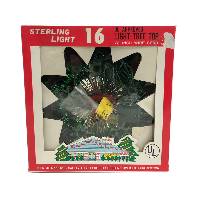 Sterling Light 16 Light Poinsettia Tree Top
