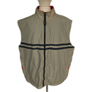 Gear For Sports Mens Beige Blue Fleece Lined Vest
