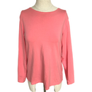 Talbots Womens Long Sleeve Crew Neck Shirt