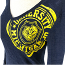 Adidas Womens V Neck Blue Maze University of Michigan Long Sleeve Shirt