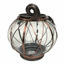 Bath Body Works 2014 Bronze & Glass Pumpkin Fall Edition 3 Wick Candle Holder