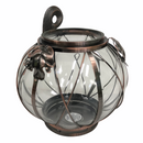 Bath Body Works 2014 Bronze & Glass Pumpkin Fall Edition 3 Wick Candle Holder