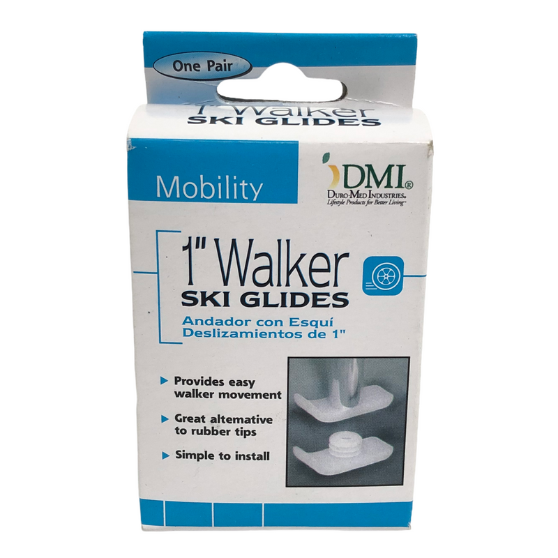 Duro Med Industries DMI 1" Walker Ski Glides - One Pair