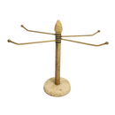 Vintage Pebble Resin 4 Swing Arm Gold 14.25" Towel Rack