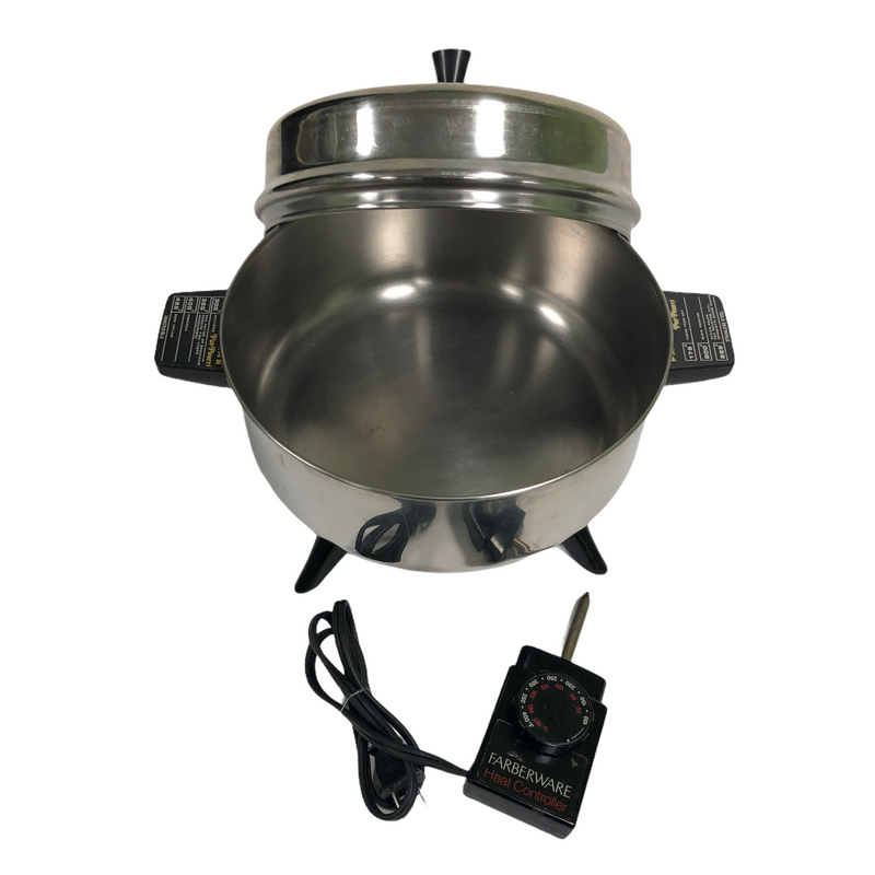 Farberware Pot-Pourri Stainless 5 Qt Electric Cooker Skillet Deep Fryer 320-A