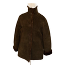Jones New York Sport Womens Faux Fur Genuine Leather Coat