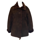 Jones New York Sport Womens Faux Fur Genuine Leather Coat