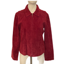 Sonoma Jean Company Womens Zip Up Short Genuine Leather Jacket