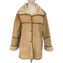 Jones New York Sport Womens Faux Fur Genuine Leather Coat