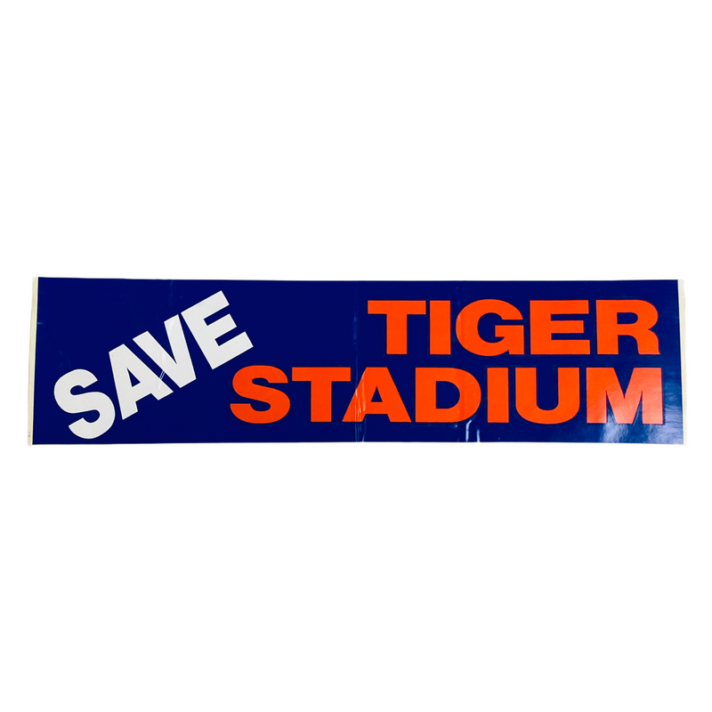 Save Tiger Stadium 1980's Detroit Tigers Bumper Sticker