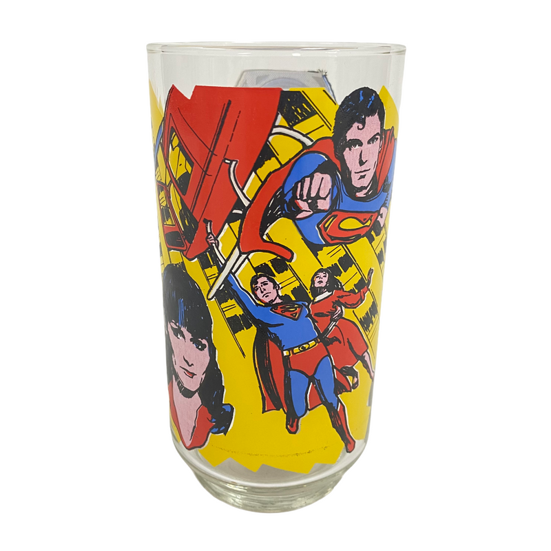 Superman The Movie DC Comics Superman Saves The Day 1978 Pepsi Glass
