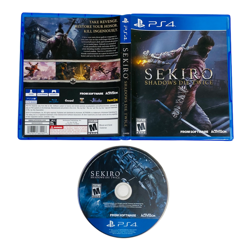 Sekiro Shadows Die Twice Sony Playstation 4 PS4