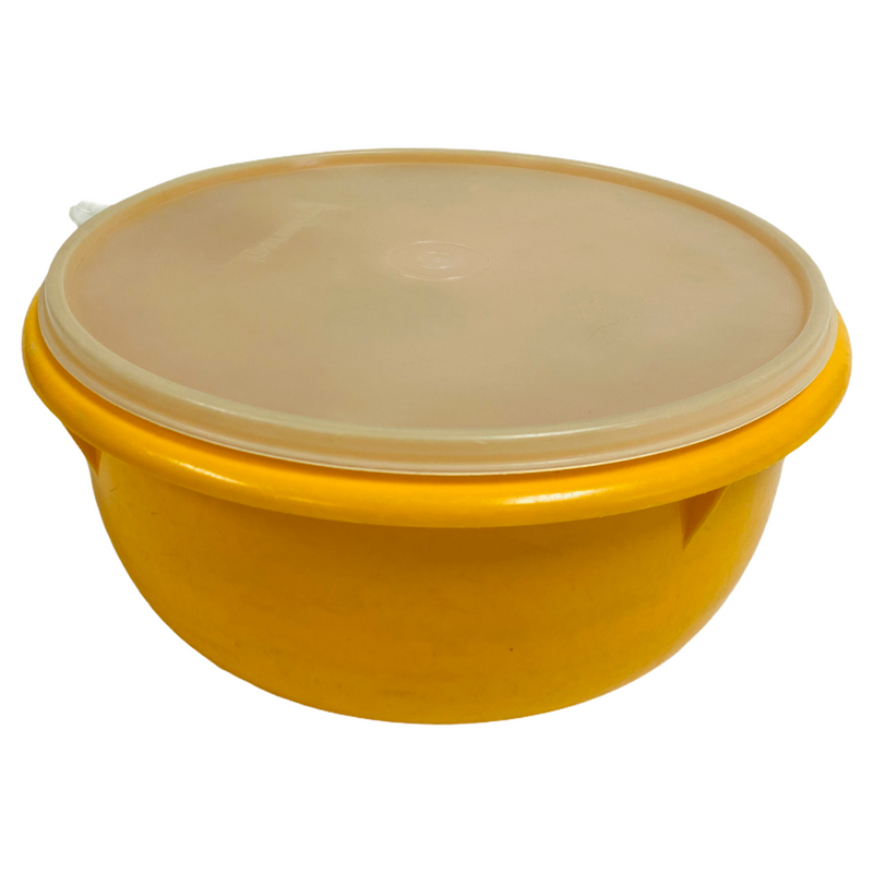 Tupperware Harvest Orange Mixing Bowl 272-13 w/ Lid