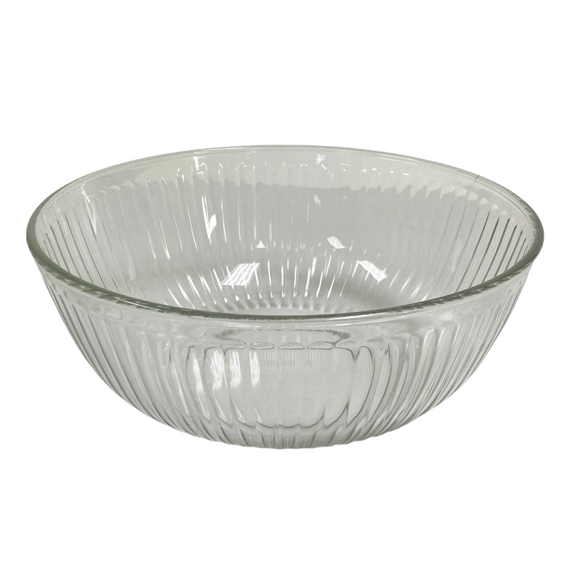 Pyrex Clear Glass Ribbed 4.5 Qt Mixing Bowl 7404-S