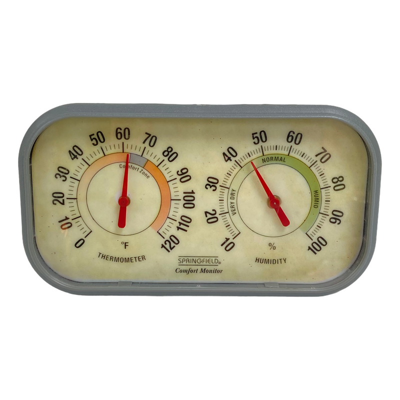 Springfield Comfort Monitor Temperature Humidity Thermometer Hygrometer