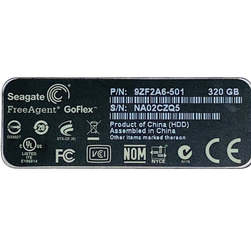 Seagate FreeAgent GoFlex 320 GB USB Portable Hard Drive