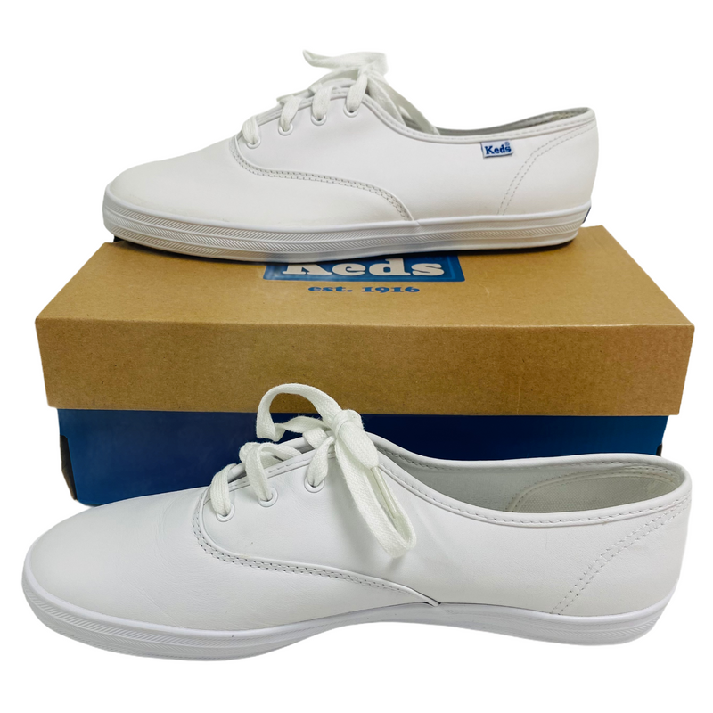 Keds Champion 2k Champ White Leather Lace Up Casual Comfort Shoes WH45750