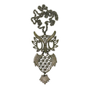 Avon Wise Owl Silverstone Dangle Hanging Pendant Necklace