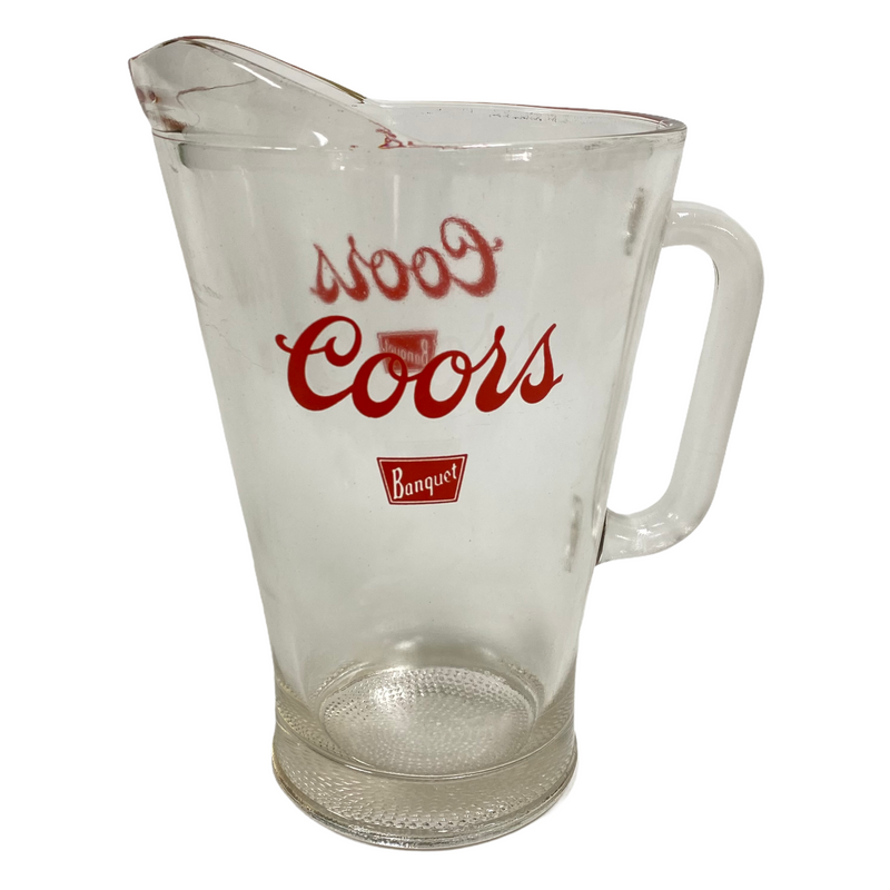Coors Banquet Glass 48 Oz Beer Pitcher