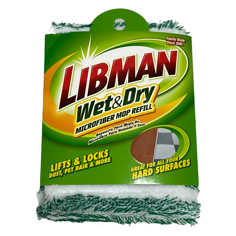 Libman Wet & Dry Microfiber Mop Refill Pad