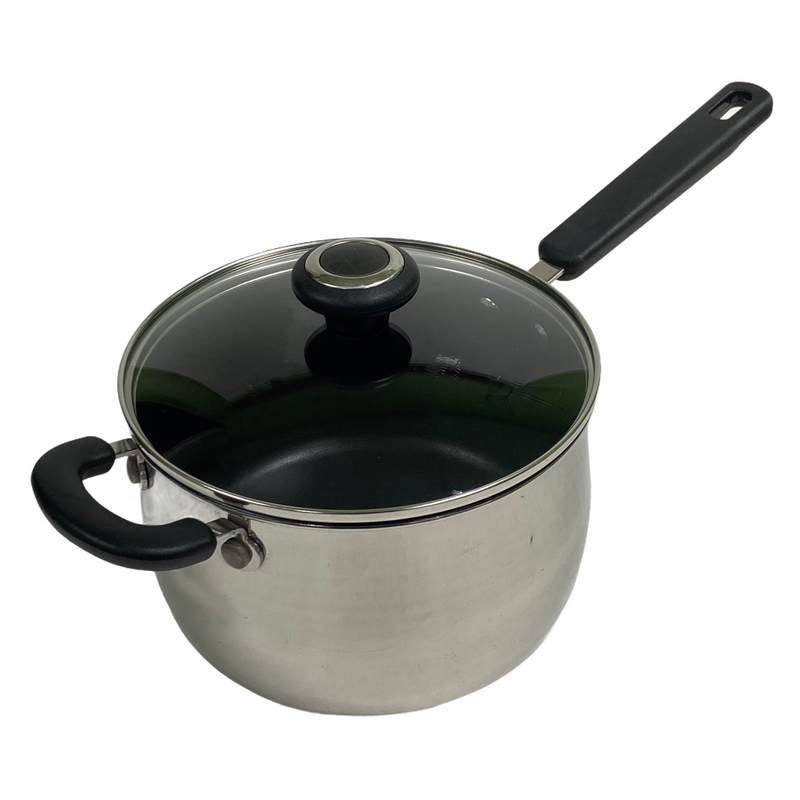 Cook's Essentials Impactbase 18/10 Stainless Steel Nonstick 4 Qt Pot w/ Lid