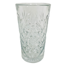 (4) Libbey Hobstar Star Of David 16 oz Glass Tumblers