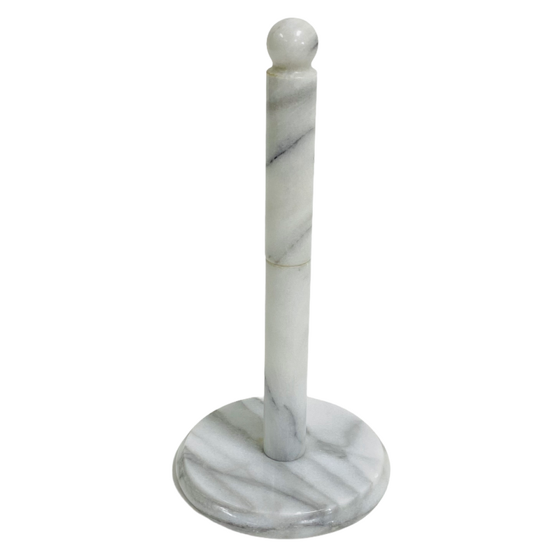 Marble White Grey 12.5" Paper Towel Holder