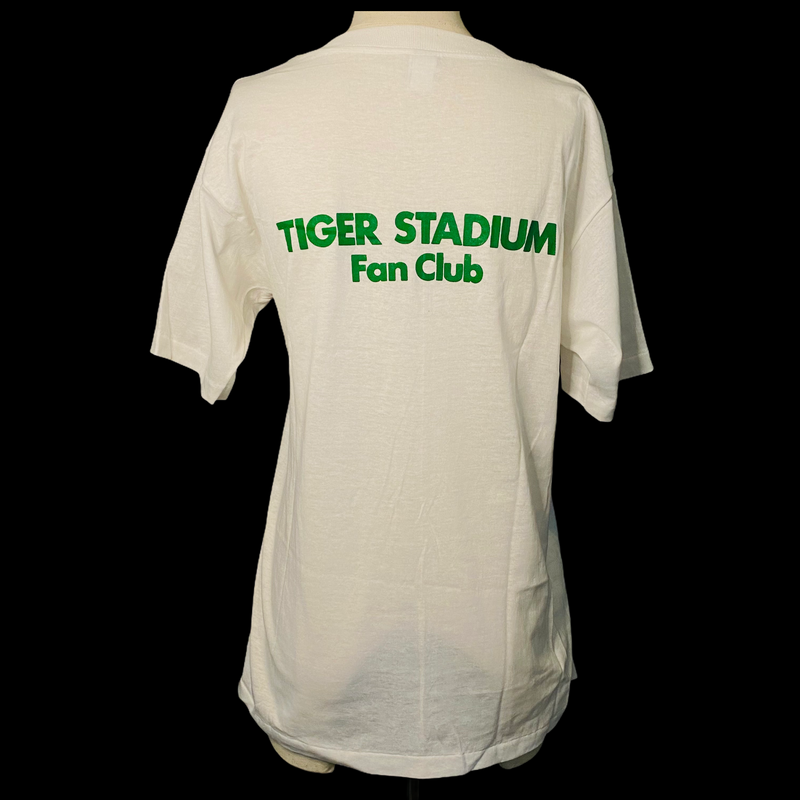 Medallion Mens White Tiger Stadium Where Baseball Belongs Tshirt