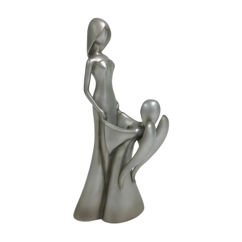 Haley Max Precious Collection Mother Daughter Silver Statue Figurine 35515